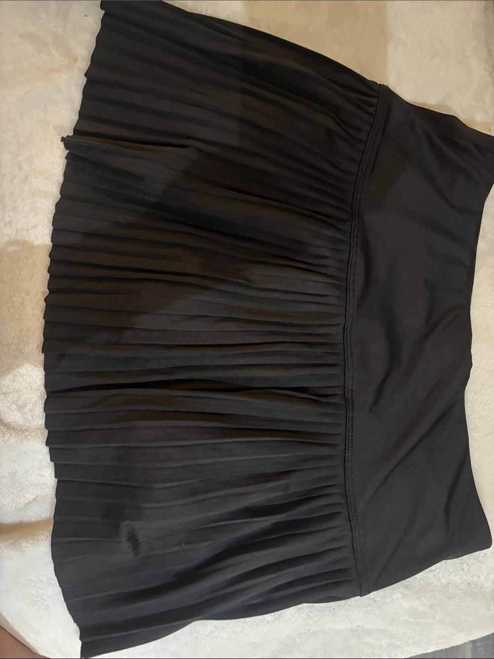 Lucky in Love Black Pleated Skater Skirt
